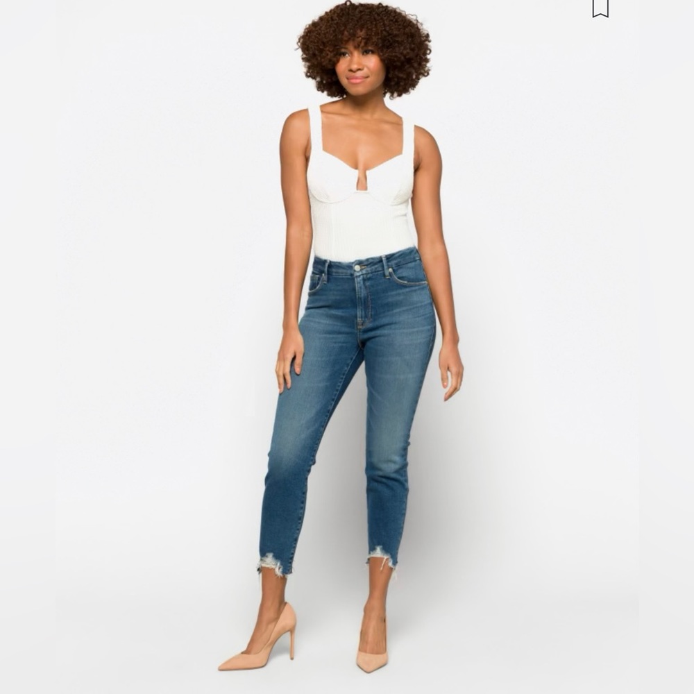 Good American Cigarette Jeans-Indigo